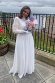 I wore this dress for my short notice lock down wedding. I am normally skeptical when purchasing online !

I absolutely loved everything about it. 
The dress arrived so quickly, packaged beautifully.  Amazing quality and price. 
Could not recommend this site and dress enough. 
Thank you. - Sarra G.