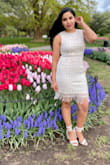 The material and the overall quality was much better than expected. This was the first time I ordered anything from Lulus. I wore it for my graduation ceremony. It fit me perfectly. I also ordered white footwear from Lulus. I would definitely order more from this website again. - Yashna S.