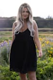 I love this dress. It runs a little big just like the other reviews said. - Susana L.