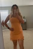 This dress is perfect! I love the fit, fabric, and color. I did have to size down to a small. I've only tried it on, can't wait to wear it out! - Jessica V.