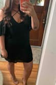 Paired with a black dress these heels were the perfect look! A little tight but I didn't break them in before wearing them out. - Shelley L.