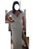 I really liked the dress, it was pretty, but I think I should've gone down a size. Despite going by the sizing chart, the dress was in fact a bit loose around my chest, and didn't sit as nicely as I'd hoped. I also have a short torso and the top came down very low and was very revealing. I would've had to alter and take up the top somehow to make it less "boobtastic". I also had a bit of extra fabric around the waist and some bunching just above my butt, which probably would've been helped by the size down.
I'm overall short, so would've had to hem it slightly. - Livia B.
