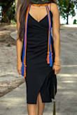 This dress was perfect for my graduation. It was very true to size, a little stretchy so it was snug, and also a great length. The adjustable straps helped to make the dress fit just right. - Darla Q.