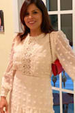 Graceful, elegant and yet chic. I wore this to a dinner with friends, and I was paid so many compliments. It is very flattering to the figure, pair it with heels and it's formal, with flats looks sheen casual, work - looked very appropriate. - Seema S.
