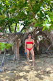 Love this bikini top! I bought the matching bottom from Lulus as well. Both were super comfortable and true to size. The color is vibrant red which looks amazing in beach photos! - Nancy A.