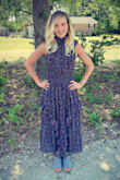 Very comfortable dress! It seems to be a bit stretchy I could have even gone with an xxs but the xs fits fine! Love this dress! - Jenni B.