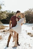 This dress was perfect for my boho engagement shoot. It fits perfectly, it's comfortable, and a great length which is usually hard for me since I'm tall. Highly recommend! - Olivia K.