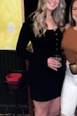 I'm tall, and this dress was a great length on me. It's thick in a good way (wear whatever bra color you want under), and great quality. Great staple to have in your closet!! - Elizabeth G.