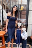I read the reviews beforehand and even looked at reviewer photos, so I decided to size down and I'm so happy I did. I'm normally a S but the XS fit perfectly. There was a bit of stretch too, which was nice. I was comfortable the whole night and received many compliments!! - Alexis S.