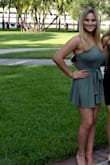 Great alternative to a boring cotton romper!!  The one shoulder and tie detail really dress up this comfy versatile romper. It's thick enough to stay nice to avoid wrinkling but not too thick. I love this romper!! - Carmon C.