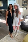I wore this on my bachelorette and it was perfect. I always worry about short dresses on me because my butt makes them much shorter in the back. This was perfect! The material is comfortable and light but is not see-through. Loved! - Alec P.