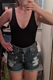 Overall really love this top. Very cute. I wish the torso was just an inch longer. And also the front bottom part of the jumper is pretty slim cut but I'm guessing it's that way for a reason. Wish there was a bit more coverage on the front crotch area. - Jessica B.