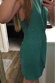 Super cute dress, but a little large around the underarm area. I fit size Medium in other Lulus dresses, but probably needed small for this one to fit around the arms better. It fits pretty well in other areas, so I'll keep it and alter the side a bit. - Alison G.