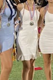 The cutest graduation dress!! Simple, but still cute and different. Great quality also. Lulus has great options - Melanie V.