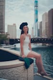 The dress fit great and wasn't too short on someone my height! - Andriana S.