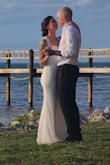 Dress fit perfectly except for my bust area. If I would have had the time I would have gotten it altered. - Melissa R.