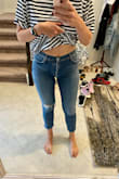 I'm in love with Agolde's jean colors! They are awesome! High quality jeans. They have a little bit of stretch so I'm ordering 29, and it fits good. Usually I'm 30 for 100% cotton jeans, and 29 for stretch jeans. - Karina R.