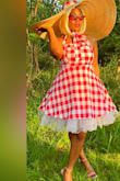 Wore this to a picnic, replaced the ribbon and got RAVE reviews! I love this hat. Caveat: on a windy day, it will blow away. I made tiny cuts and wound the ribbon inside to tie under my chin to hold it in place. - Omolade O.