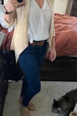 The most comfortable jeans ever! They are a little long (wish they came in petite sizing) but I'm used to having to cuff all my jeans. They feel like jeggings but don't look like it. - Melinda H.