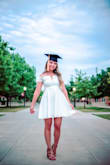 This was a great dress for my graduation photos! I'm usually a S or M but Lulus runs small so I always get XS with their dresses and they fit great. Good quality. It's also a little see through on the chest but if you were nipple pads/stickers you will be fine. - Evonne P.