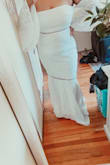 I'm so glad I took a jump on this dress, there were no pictures anywhere. But it's such a cute style and I haven't seen a style like this anywhere, end it's so affordable! The lace is really high quality and the fabric is thick so it sucks you in. The only thing is the dress fits everywhere except it's a little loose in my bust. So that sucks, I hope a better bra would fix that. - Alexis C.