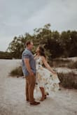 Took a chance on this dress for my engagement photos and I have no regrets. The top is a little large for small chested women, but nothing a safety pin couldn't handle. If you have been on the fence and looking for a sign, this is it!! Buy this dress! - Britlyn R.