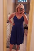 I AM IN LOVE!!! This dress fits like a dream and makes me so happy! I got it specifically for my sister-in-law's baby shower (she's having a boy), and also have it planned for three other upcoming events. I love how the straps lace up the back for the perfect customized fit. It's a 10/10! - Erica S.