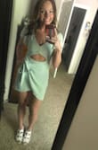 I got this for my bridal shower because I didn't want to wear white- I'll be wearing enough of that soon. And one of my main wedding colors is sage/mint green, so this fit the bill. The dress is amazing and I got sooo many compliments at my shower! I don't think this would be suitable for a very tall girl. I'm only 5'1" and about 100 pounds, and it was already short on me. I think it fits big- I got an extra small and had to wash/dry it to shrink it up some- especially in the bust/shoulder area. But I'm an A-cup, so I don't have a lot to fill in that area. Overall my favorite dress I've gotten so far from Lulus!!! - Leigh T.