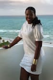 This dress is so cute. I wore it out to dinner at a fancy restaurant in Miami. My gold accessories complemented the dress very nicely. I would have given the dress 5 stars, however the sequins are very scratchy and can get tangled in almost anything including your hair. - Leah S.