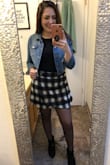 Such a cute skort & I'm glad this trend is coming back! Perfect for a cute work outfit or a day out with the girls. Can dress it up or down & it is very comfy! - Ciera C.