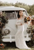 Ordered this dress for a recent styled shoot and absolutely love how it looked in pictures! The one drawback are how the sleeves fit: the model had a hard time raising her arms above her shoulders. - Ashleigh C.