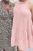 I see myself as between a large and XL and tend to lean towards the bigger size when ordering online but this one was almost baggy. I feel like it looked like I was wearing a comforter. I'm not sure if the shape of the dress is flattering for full figure girls.  Also just annoyed by the wrinkles. - Alexus C.
