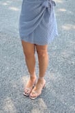 I love the heel , very comfortable. The color goes with everything. It's my new favorite sandals on my closet now. - Cassya H.