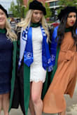 I wanted something that would go with my cap and gown and this was perfect. It was much shorter than it looks online. But I am tall so that happens quite often. - Alex J.