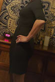 This was my first Lulus dress, and I love it! 
The piece is comfortable, the fabric fells great on my skin &, the fit is stunning . I needed a classic in my wardrobe, and this exceeded my expectations! If you want a black dress that is classy and sexy, get this one! I highly recommend it. Bought mine for a special occasion, that requires something formal, but I didn't want anything boring. It's supper flattering on the stomach area, and the asymmetrical look gives a little sass to it!
Thank you Lulus - Gleice F.