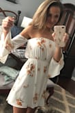 I got this to wear for my upcoming birthday dinner and I am so excited to wear it. It's absolutely beautiful. the texture of the material is soft and it just all over the perfect dress for summer! Very flattering! I usually can't wait till my birthday, but this year... I can't because of the dress. - Nicole D.