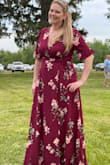 I ordered this for a wedding that was garden attire. I ordered an XL based on the dimensions given by the sizing guide. It fit perfectly! Be advised though, I'm 5'10 and the dress was really long. So loved though that my friend asked to borrow it for a wedding she needs to attend! The beauty of this dress is that it's perfect for any occasion or just wear when you feel like a summer dress. I have loved every dress I have purchased from Lulus! - Jennifer H.