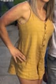 I love Lulus rompers. I wore this romper to my little sisters graduation. It has adjustable straps, which was a huge bonus because I am so short. - Jenny