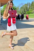 Absolutely love these! These were perfect to walk around in during graduation, but like any shoe they must be broken in. Also, I felt like the straps in the front could've been a bit tighter and closer to my toes to secure them, but other than that, they're cute for a reasonable price ! - Tamila A.