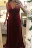 I'm usually a medium but I saw the other reviews saying it was a little loose so I got a small and it fit amazing! gonna wear it to my graduation! :) - Stephanie R.