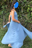 I love this dress for my high school prom, but not until I was able to have it hemmed to ankle-length (while wearing flats). It would've been too long for me even in 4 inch heels! The amount of fabric on the dress is a bit heavy, especially with spaghetti straps holding it up, but I got used to it, and it was really fun to twirl the skirt when dancing. The bodice fit well, except for the top. I'm not exactly well endowed, so I had to also have the top sewed up a bit, just so nothing would show when I leaned over (no bra needed for me btw). If you want to wear this dress to a dance and you have a good seamstress, I recommend buying this dress and having it hemmed, because otherwise you risk stepping on the dress. I actually accidentally stepped on it while going up some stairs and snagged part of the fabric, but the dress made me feel like a princess without being over the top. Anyway, for the price I paid (including $25 more for express shipping and the seamstress fees) I think it's entirely worth it. - Gabriella R.
