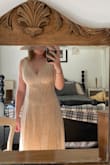 thank god there was a zipper or I wasn't getting it over my head. it's a great dress fits perfectly. - Brynne M.