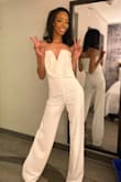 Wore this for my birthday. It is long I had to wear super high heels. I was concerned I wouldn't be able to keep dress up because I don't have boobs but it stayed up. And I slayed thank you - Qyana J.