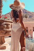This white bikini was perfect for the spa day at my bachelorette party! I got the matching bottoms and was worried they would look like a "diaper" but totally didn't and loved the whole look! I did have a slight nip slip with my smaller chest while putting on sunscreen but I don't think I would have sized up. - Lauren A.