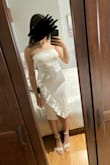 I bought it for my bachelorette party. The dress fits perfectly! The fabric is high quality and comfortable! I love my white dress! - Ayshe A.