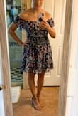 Size small fit well, even for my 34D bust. The length is perfect. Might be a tad short if you're tall! - Angela G.