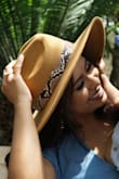 I loved this hat, it was my first time wearing a hat like this and I felt great. I like that you can adjust the size with the string on the inside! - Tania U.