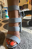 I absolutely love these. I had my eyes on them for a little bit and were out of stock. Finally got my hands on them and they fit perfect. I have small feet and was surprised to how they fit. - Christa