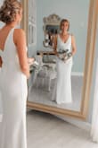 I ordered this dress 1 week before my wedding because my original dress didn't fit correctly.. This dress for like a glove and didn't need any alterations.. I got so many compliments and I couldn't have been more happy!!! - Ashley S.