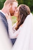 I ordered this for my Vow renewal and I was 23 weeks pregnant at my vow renewal. This dress was PERFECT! It showed the bump beautifully but wasn't so skin tight like other maternity wedding dresses. I got so many compliments and people asking where I found it. I'm so thankful to have found a dress I loved for such a great price! - Vivian M.